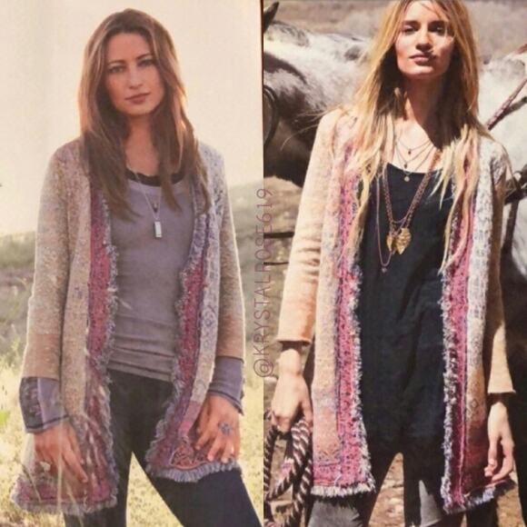 Free People Desert Drifter Cardigan Small Sweater